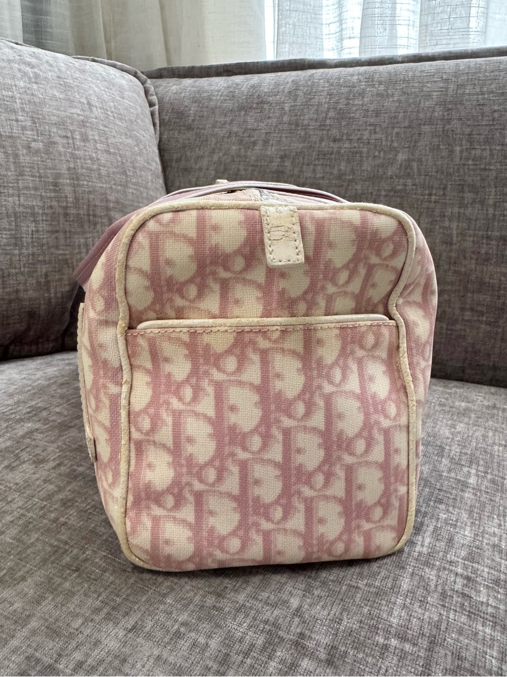 Vintage Christian Dior Pink Trotter No. 1 Boston Bag Y2K Galliano Era - Picture 10 of 16
